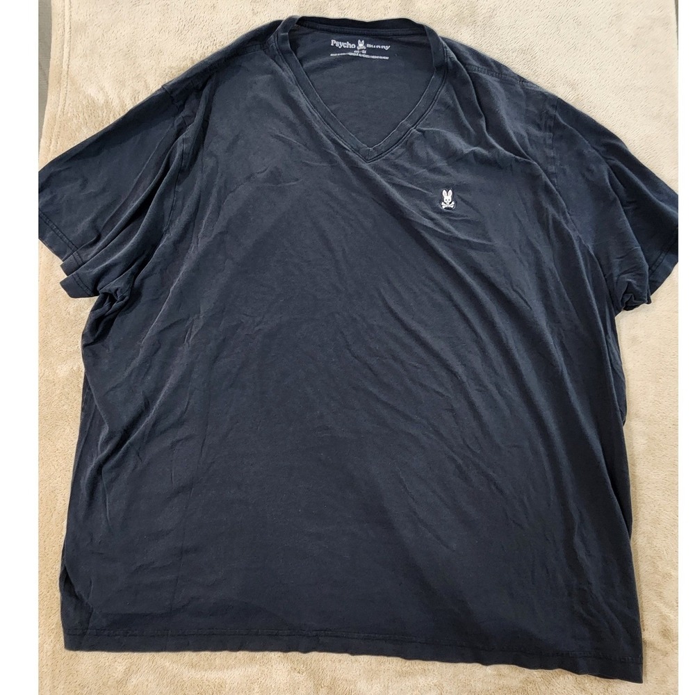 Psycho Bunny T-shirt man black 5XL Big and Tall short sleeve good